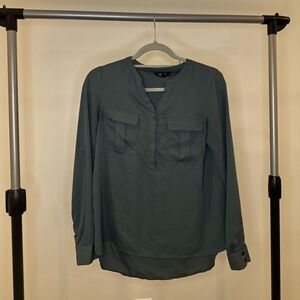 Vera Wang Dark Teal Blouse